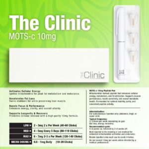 The Clinic MOTS-c 10mg Pen | Mitochondrial Peptide for Energy & Longevity