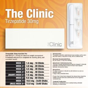 The Clinic – Tirzepatide 30mg Premium Pre-filled Pen