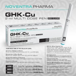 Noventra Pharma – GHK-Cu 50mg Pre-Filled Pen | Rejuvenate Skin | Boost Hair Growth | Speed Up Tissue Repair