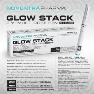 Noventra Pharma – Glow Stack 2ml Pre-Filled Pen | GHK-Cu 50mg | BPC-157 10mg | TB-500 10mg