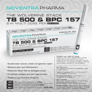 Noventra Pharma “The Wolverine Stack” TB 500 & BPC 157 (10mg)