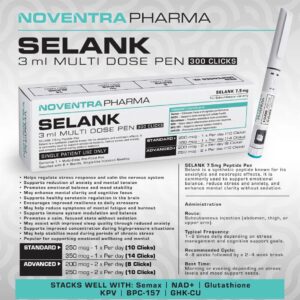 Noventra Pharma Selank 10mg | 2ml Multi-Dose Pen (200 Clicks)