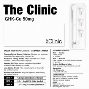 The Clinic – GHK-Cu 50mg Pre-Filled Pen | Rejuvenate Skin | Boost Hair Growth | Speed Up Tissue Repair