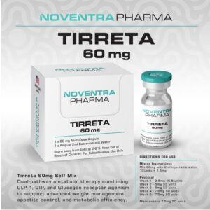 Noventra Pharma TirReta Self-mix 60mg | Tirzepatide + Retatrutide Stack | Triple GLP-1 Weight Loss Peptide