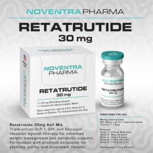 Noventra Pharma Retatrutide 32mg Self-Mix | Triple GLP-1 / GIP / Glucagon Agonist